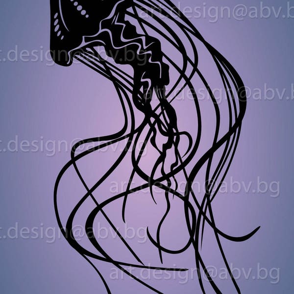 Vector MEDUSA, jellyfish, AI, eps, pdf, svg, dxf, png, jpg Image Graphic Digital Download Artwork, graphical, discount coupons