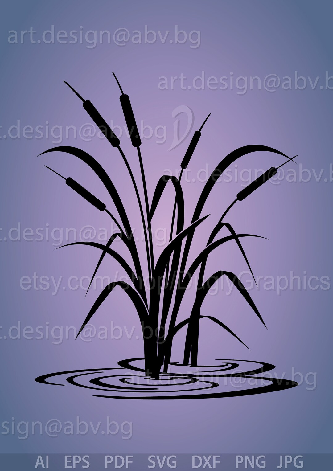 Vector BULRUSH, Potpourri AI, Eps, Pdf, Svg, Dxf, Png, Jpg Download