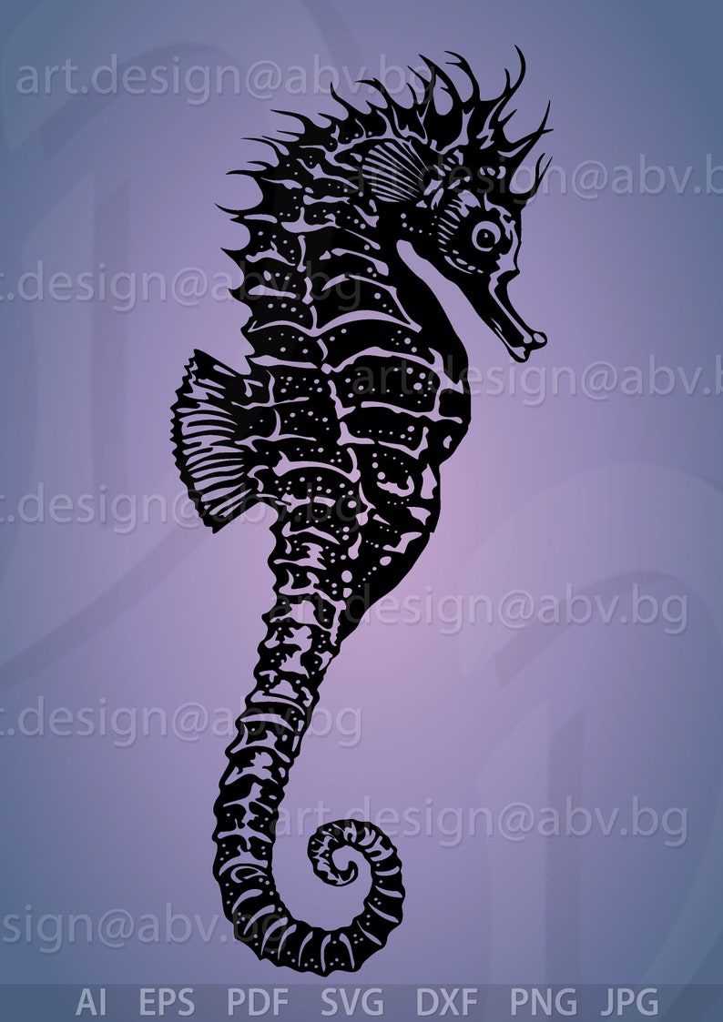 Download Vector Seahorse Ai Eps Pdf Svg Dxf Png Jpg Image Etsy Yellowimages Mockups