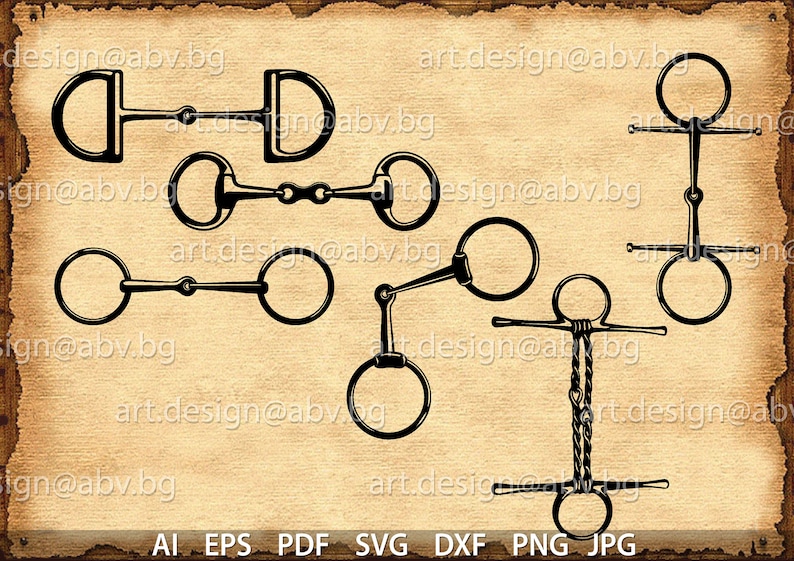 Snaffle Bits Vector Bundle: Horse Graphics (digital Download) - Etsy