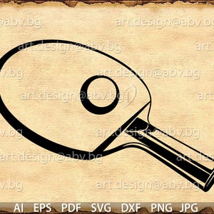 Puede incluir: Una ilustración en blanco y negro de una pala de ping-pong con un agujero redondo en el centro. La pala está sobre un fondo marrón.