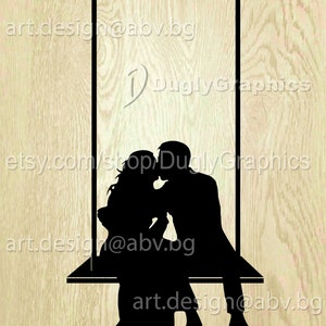 Vektor HOCHZEITSSCHAUKEL, Silhouette, ai, eps, pdf, PNG, svg, dxf, jpg Bild Grafik Digitaler Download Kunstwerk graphisch, Rabatt-Coupons