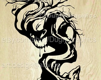 Vector TREE monster, AI, eps, pdf, svg, dxf, png, jpg Download, Digital image, graphical image, stylized figure