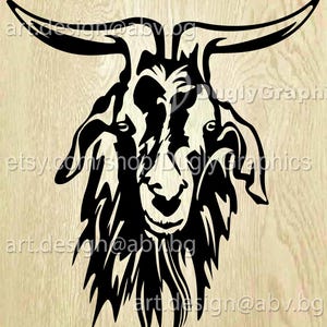 Vector KIKO GOAT, AI, png, eps, pdf, svg, dxf, jpg Instant Download, graphical image Art Print, animal, Digital image