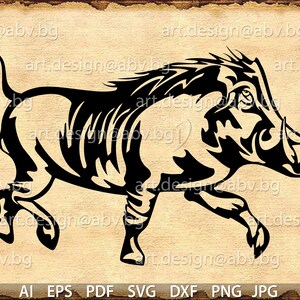 Vector WILD PIG, ai, png, eps, pdf, svg, dxf, jpg Download, Digital image, graphical, animal, swine, discount coupons