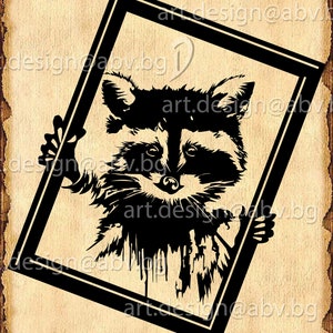 Vector RACCOON, ai, eps, pdf, SVG, DXF, png, jpg Download, Digital image, graphical image, discount coupons