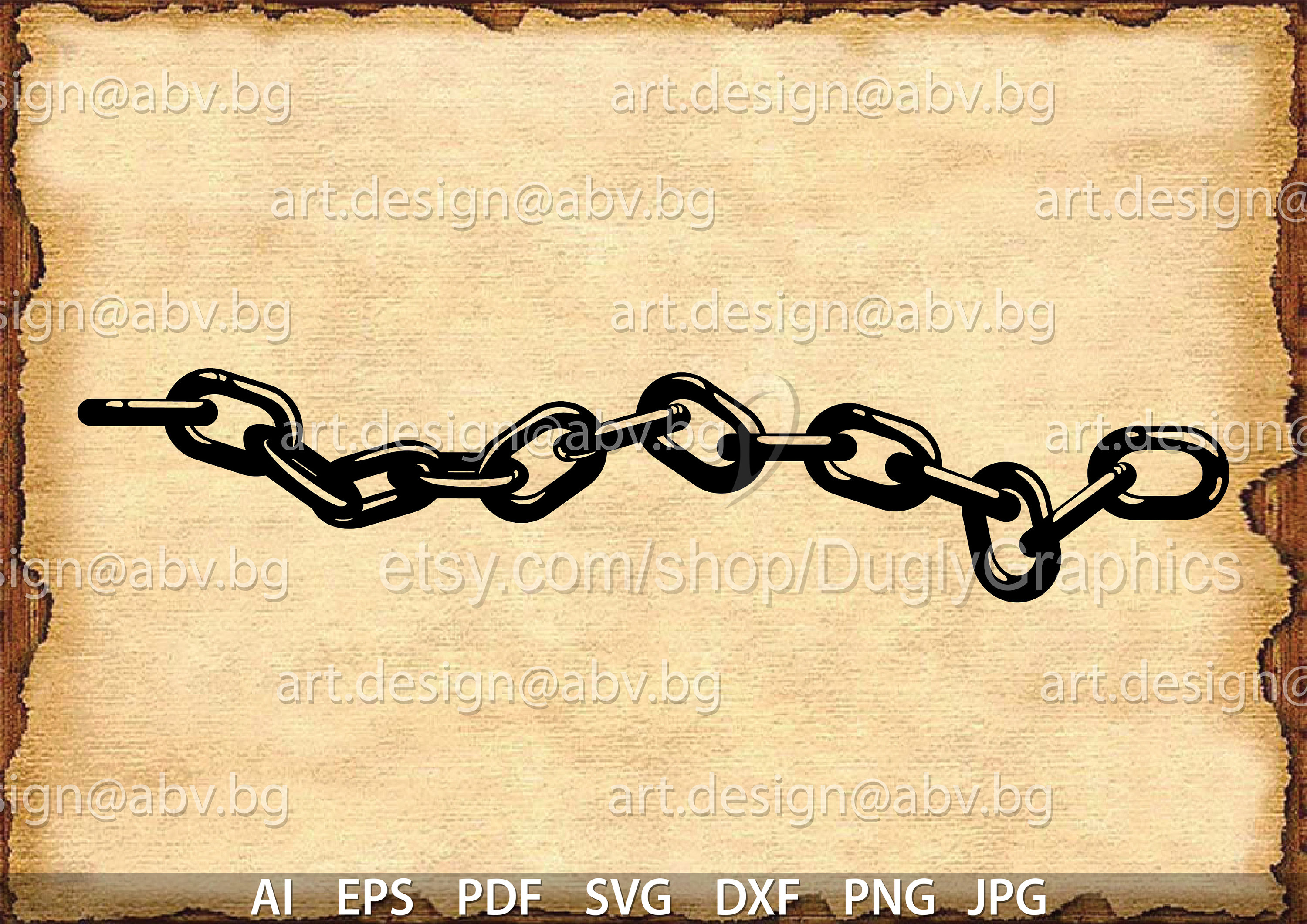 Vector CHAINS AI Eps Svg Dxf Pdf Png Jpg Download Digital Image ...