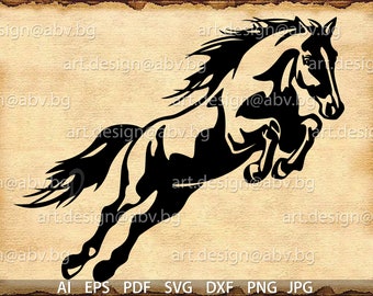 Vector HORSE, SVG, DXF, ai, eps, pdf, png, jpg Download, Digital image, graphical image, discount coupons