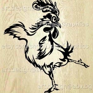 Vector ROOSTER, AI, PNG, eps, pdf, svg, dxf, jpg Download, Digital image, graphical, animal, dancing bird