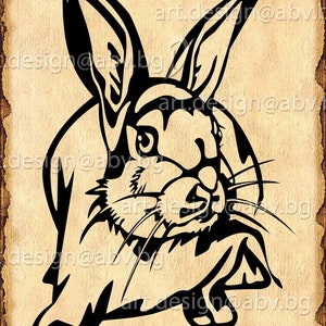 Vector RABBIT, AI, eps, PNG, pdf, svg, dxf, jpg Download, Digital image, graphical image, Easter, discount coupons