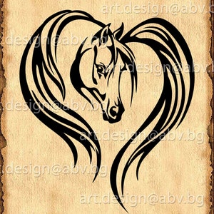 Vector HORSE, love, heart, SVG, DXF, ai, eps, pdf, png, jpg Download, Digital image, graphical image, discount coupons