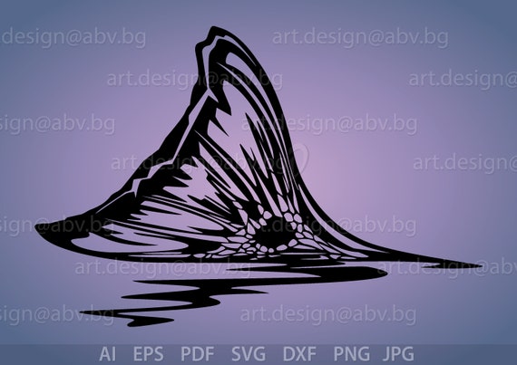 Download Vector Red Fish Fin Ai Eps Pdf Png Svg Dxf Jpg Image Etsy