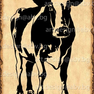 Vector COW, AI, PNG, eps, pdf, svg, dxf, jpg Instant Download, Digital image, graphical image Art Print, Printable