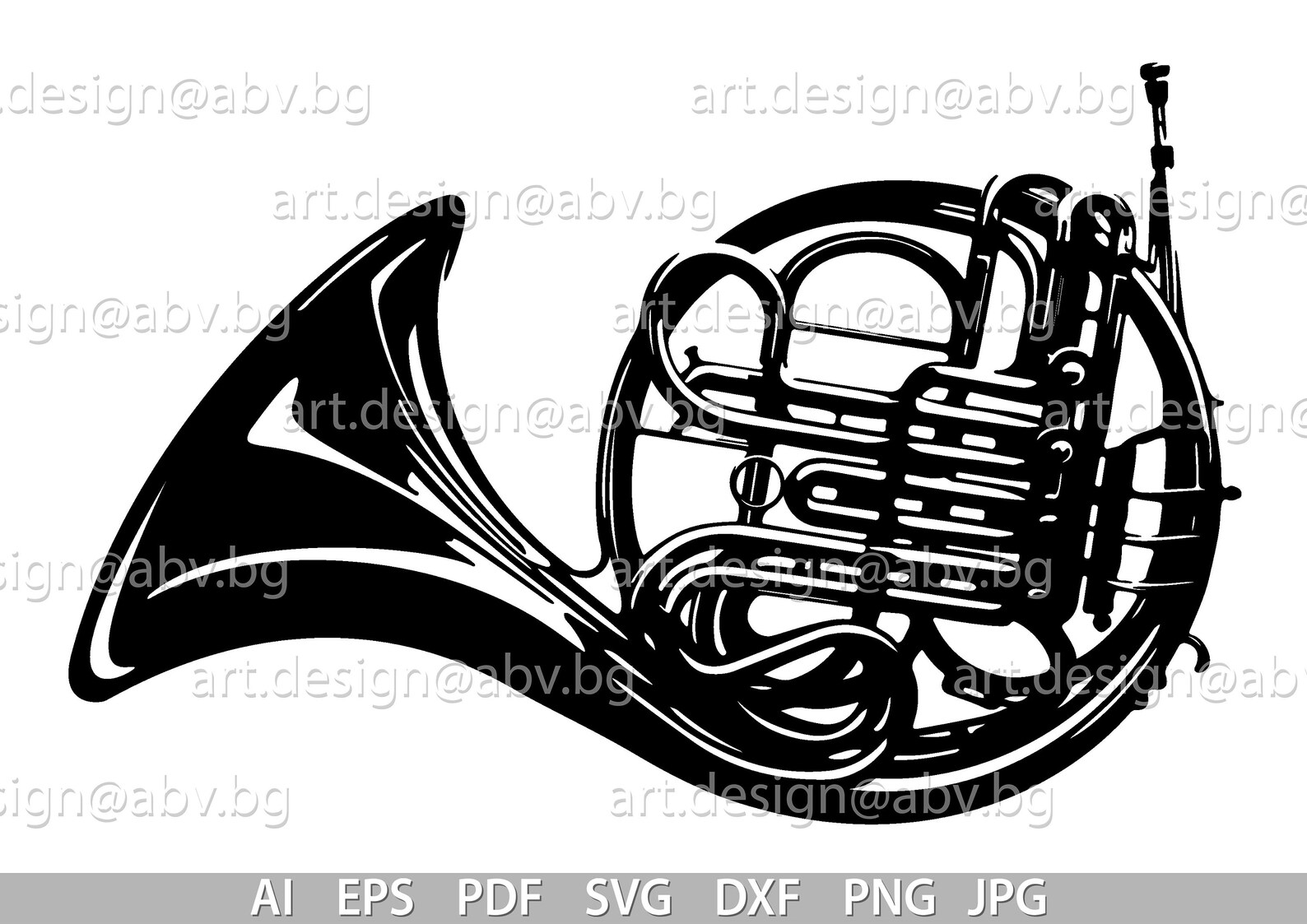 Vector BRASS MUSICAL Instrument AI Eps Png Pdf Svg Dxf Etsy