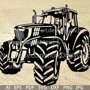 Tractor Vector Image: Engine Clipart (Digital Download)