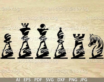 Arte vectorial de ajedrez: Gráficos de juegos de mesa (Descarga digital)