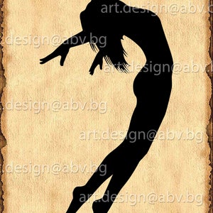 Dance Silhouette Vector Art (Digital Download)