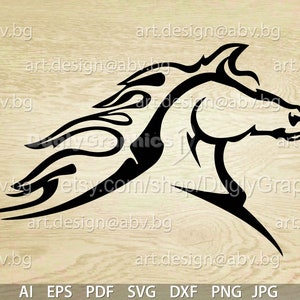 Vector HORSE, SVG, DXF, ai, eps, pdf, png, jpg Download, Digital image, graphical image, discount coupons