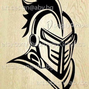 Knightly Helmet Vector Art (Digital Download)