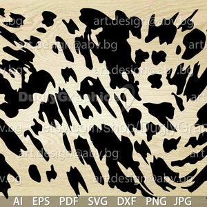 Vector COW DOTS PATTERN ai png eps pdf svg dxf jpg svg graphical image Art Print spots