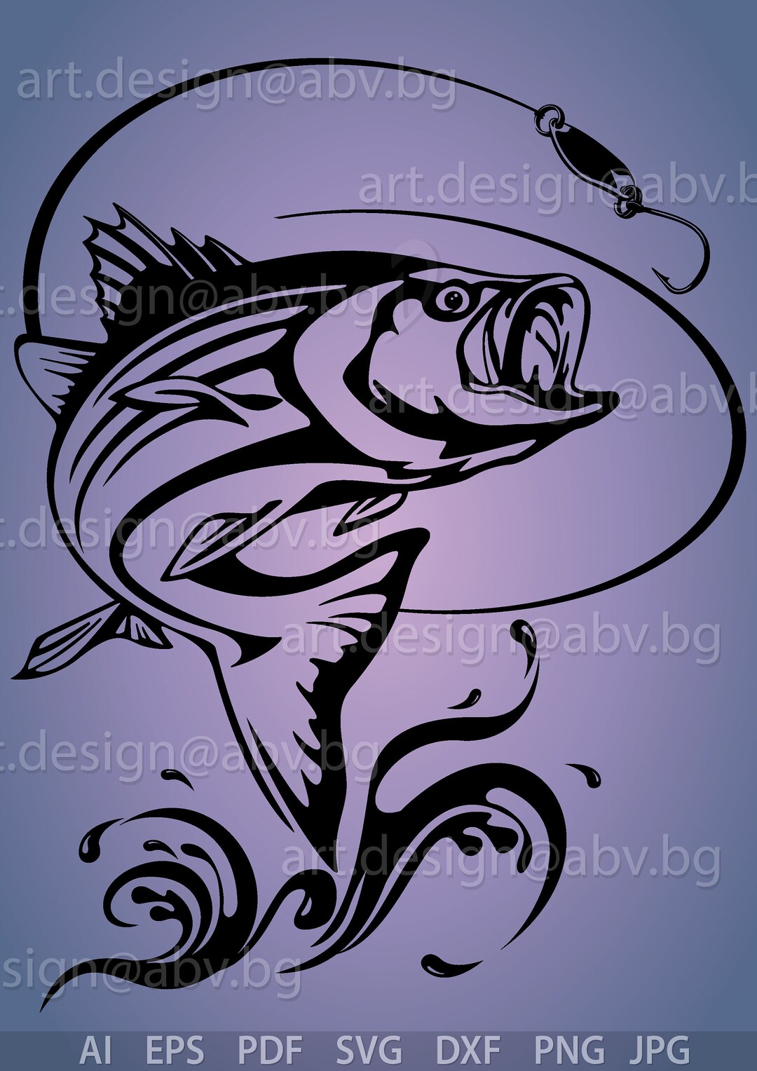 Tribal Bass Tattoo Designs