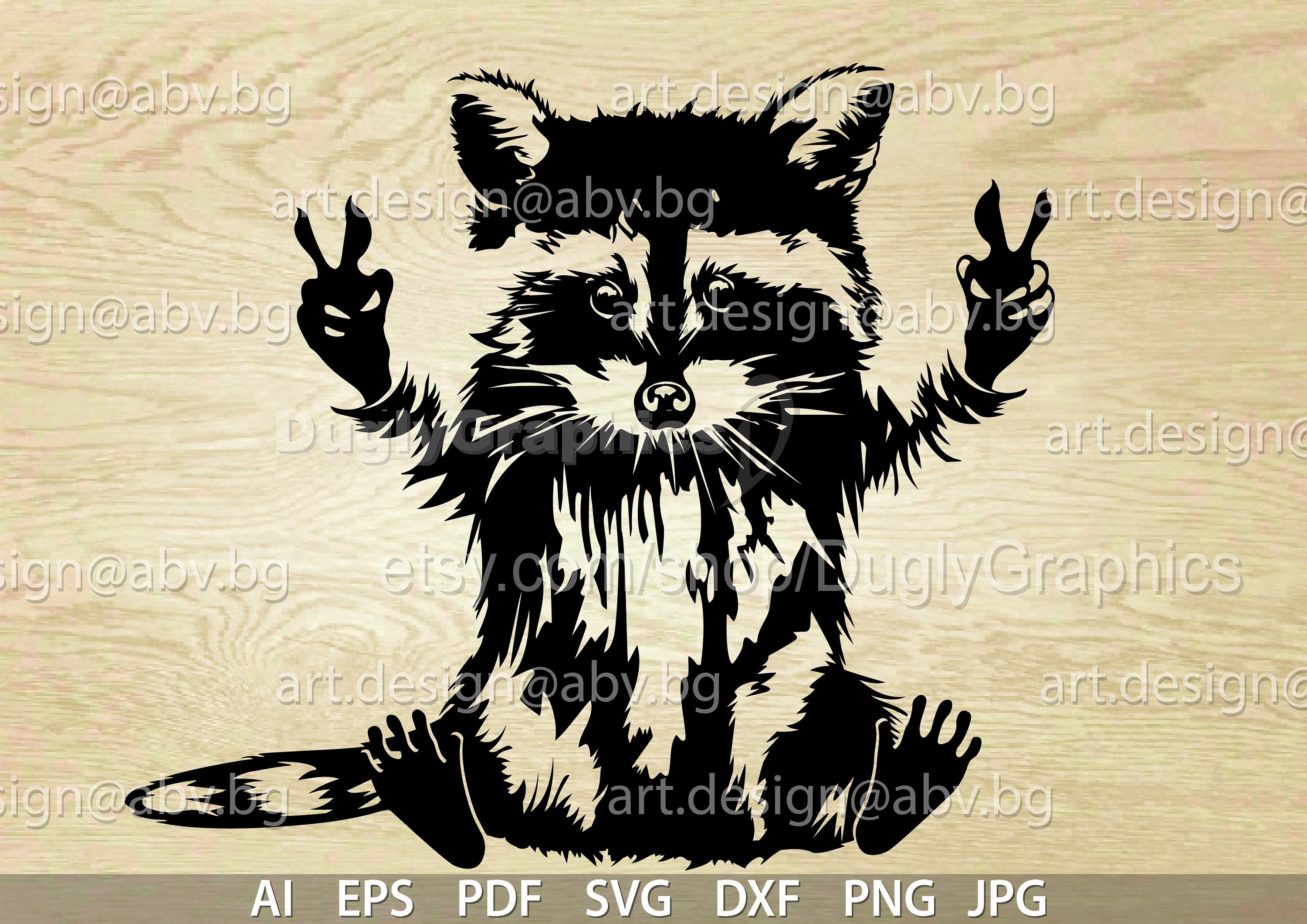 Raccoon Tattoo - Etsy Raccoon Tattoo - Etsy