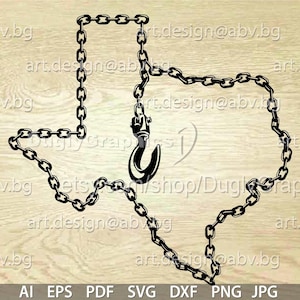 Vector TEXAS KAART, ketting met haak, ai, eps, pdf, png, svg, dxf, jpg afbeelding afbeelding digitale download artwork, grafisch, kortingsbonnen