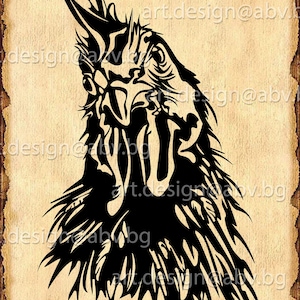 Vector CHICKEN head, ai, eps, pdf, svg, dxf, png, jpg Download, Digital image, graphical, animal, bird, hen, fowl, cockdiscount coupons