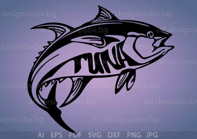 Vector TUNA FISH, AI, Eps, Pdf, Png, Svg, Dxf, Jpg Image Graphic ...