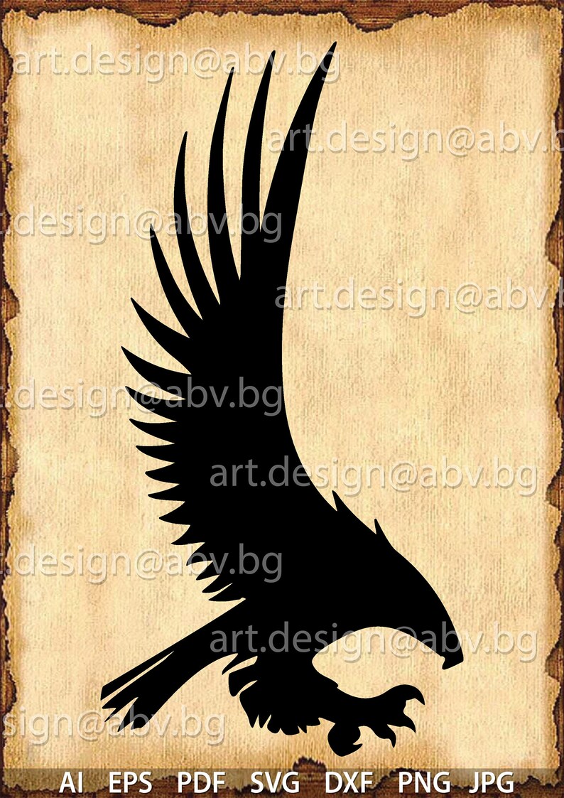 Download Vector EAGLE AI eps pdf svg dxf png jpg Download files | Etsy