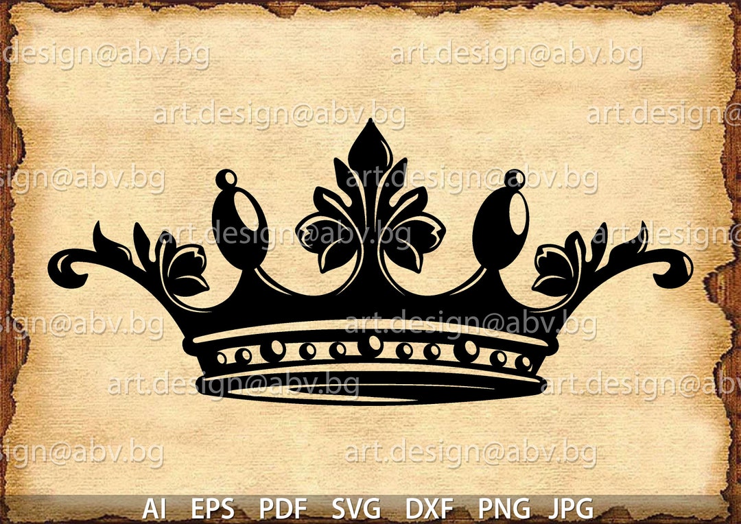 Vector CROWN AI Eps Pdf Svg Dxf Png Jpg Download Crown - Etsy