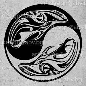 Vettore YIN YANG, Auto, AI, eps, pdf, svg, dxf, png, jpg Scarica file, Yin e Yang, Digitale, grafico, buoni sconto