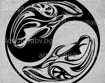 Vector YIN YANG, Auto,  AI, eps, pdf, svg, dxf, png, jpg Download files, Yin and Yang, Digital, graphical, discount coupons