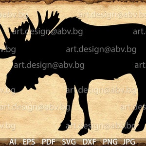 Vector MOOSE, AI, eps, pdf, svg, dxf, png, jpg Download files, Digital, graphical, discount coupons