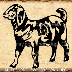 Vector GOAT BODY AI png eps pdf svg dxf jpg Instant Download graphical image Art Print animal Digital image