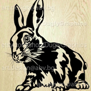 Vector RABBIT AI eps PNG pdf svg dxf jpg Download Digital graphical image Easter