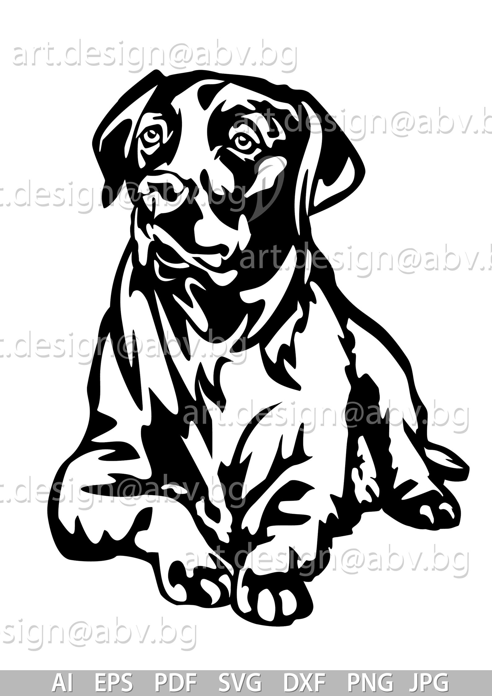 Vector DOG Sitting Labrador Retriever AI Eps Pdf Svg - Etsy