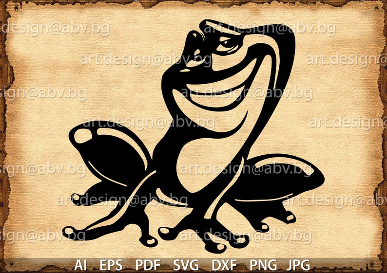 Download Vector FROG AI pdf eps svg dxf png jpg Download | Etsy