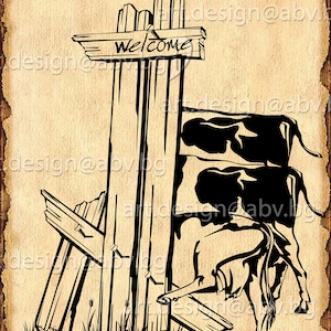 Vector WELCOME, cows, text, ai, eps, pdf, svg, dxf, png, jpg Download, Digital image, graphical, animal, cow, pig, welcome