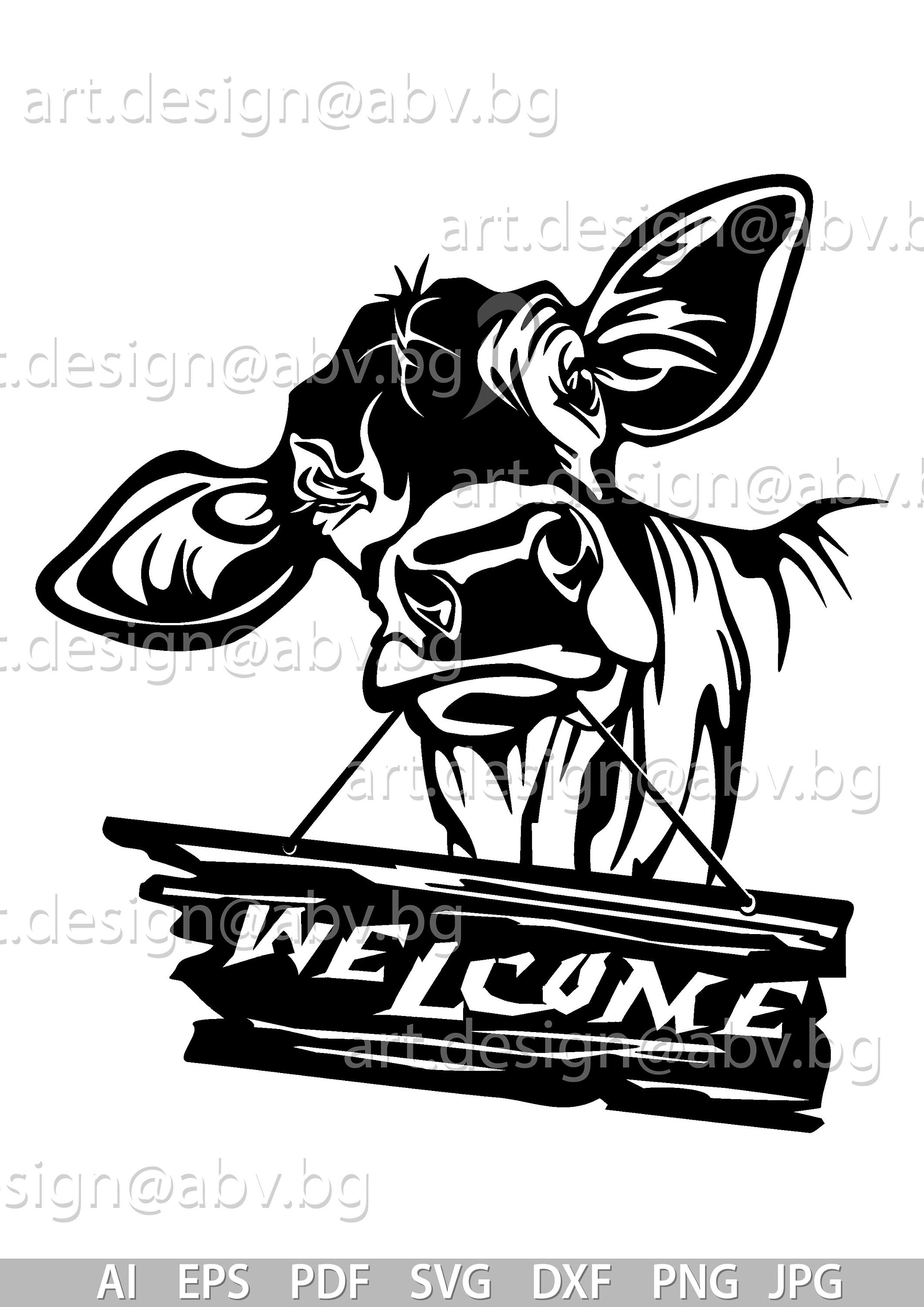 Vector COW ternero cabeza AI png eps pdf svg Etsy México