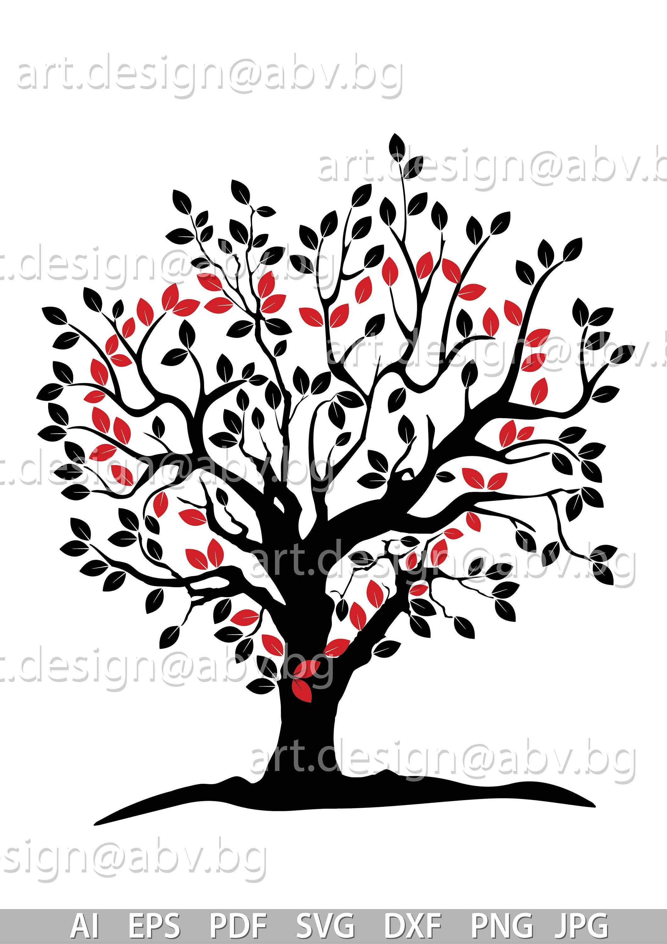 Vector WEDDING TREE AI eps pdf svg dxf png jpg Image | Etsy