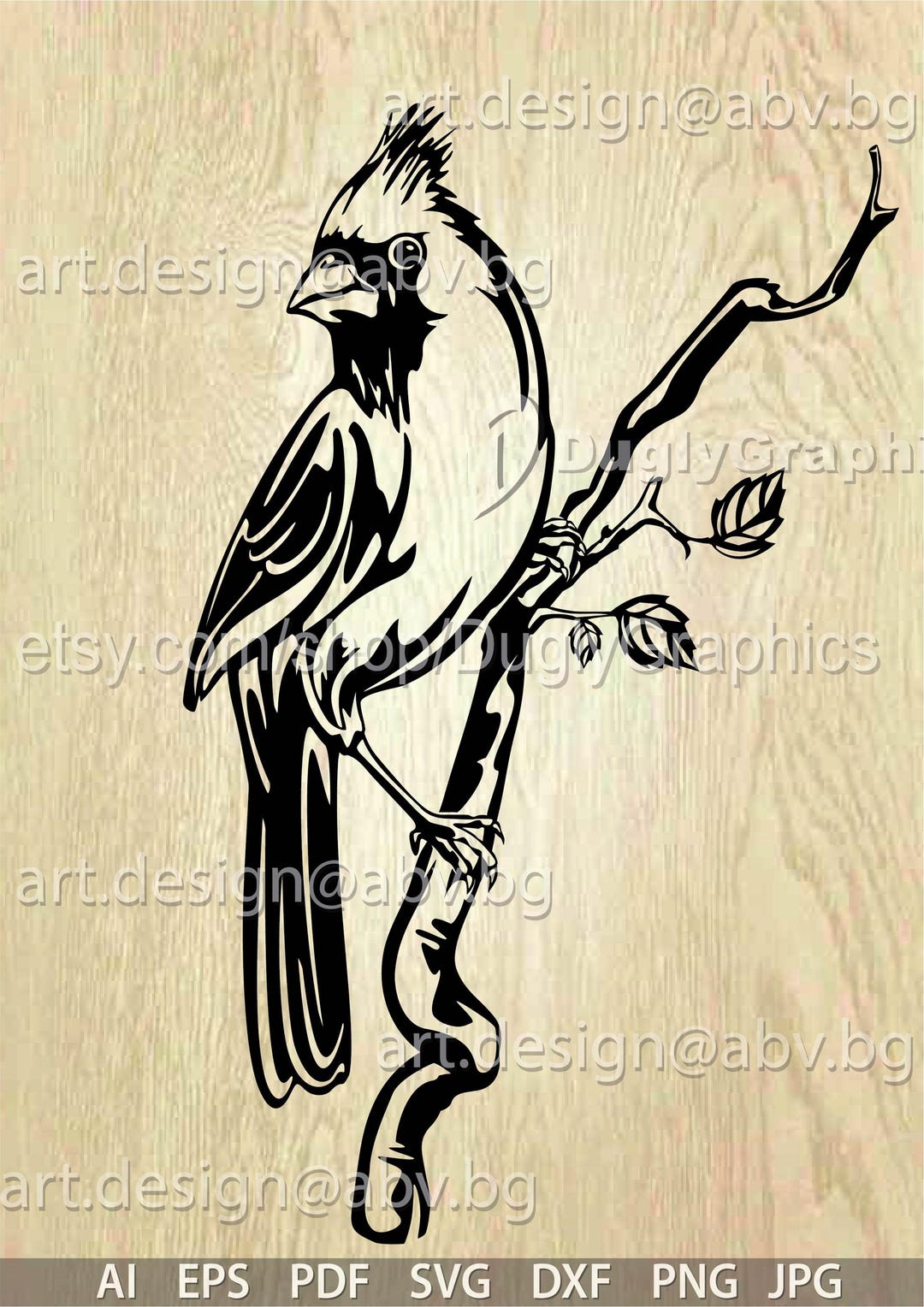 Cardinal Bird Vector Image (digital Download) - Etsy