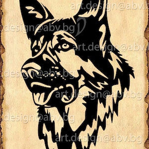 Vector DOG, ai, eps, pdf, svg, dxf, png, jpg Download, Digital image, head graphical, German Shepherd animal, discount coupons