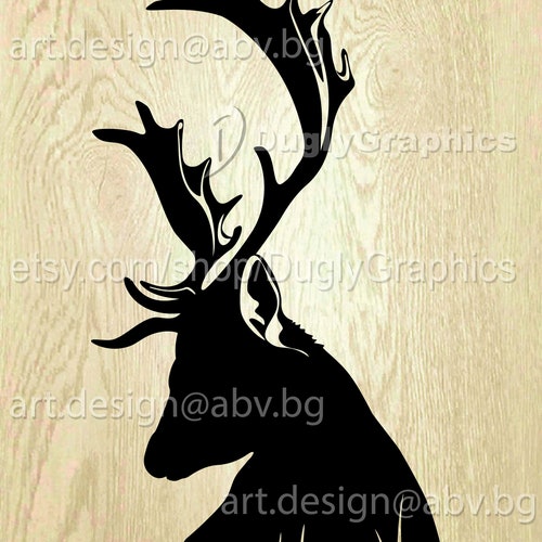Vector WHITE TAIL STAG Deer Head Ai Eps Pdf Svg Dxf - Etsy