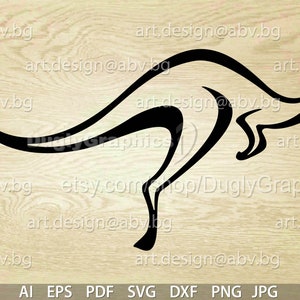 Vector KANGAROO ai png eps pdf svg dxf jpg svg Mammalia graphical Art Print image