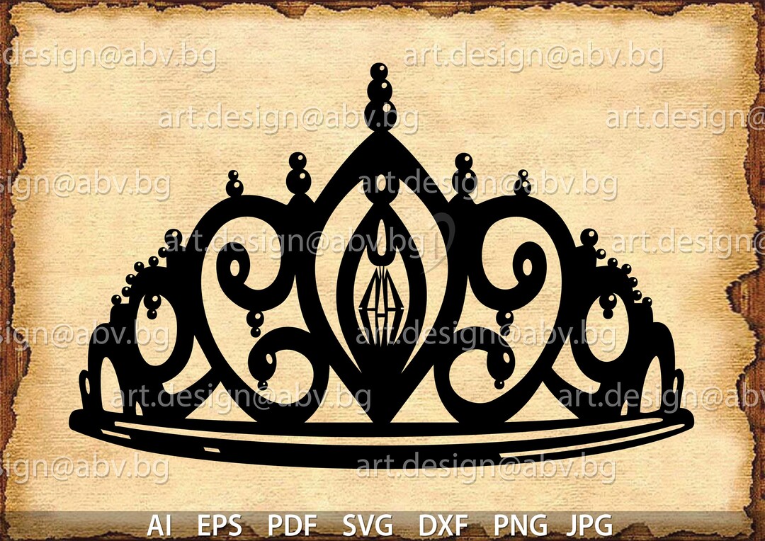 Vector CROWN AI Eps Pdf Svg Dxf Png Jpg Download Crown - Etsy
