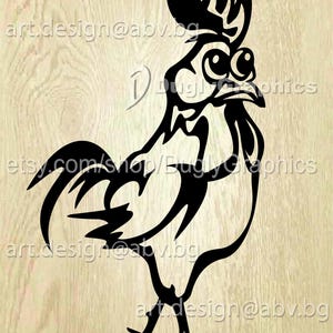 Vector ROOSTER, AI, PNG, eps, pdf, svg, dxf, jpg Download, Digital image, graphical drawing, animal, silly face