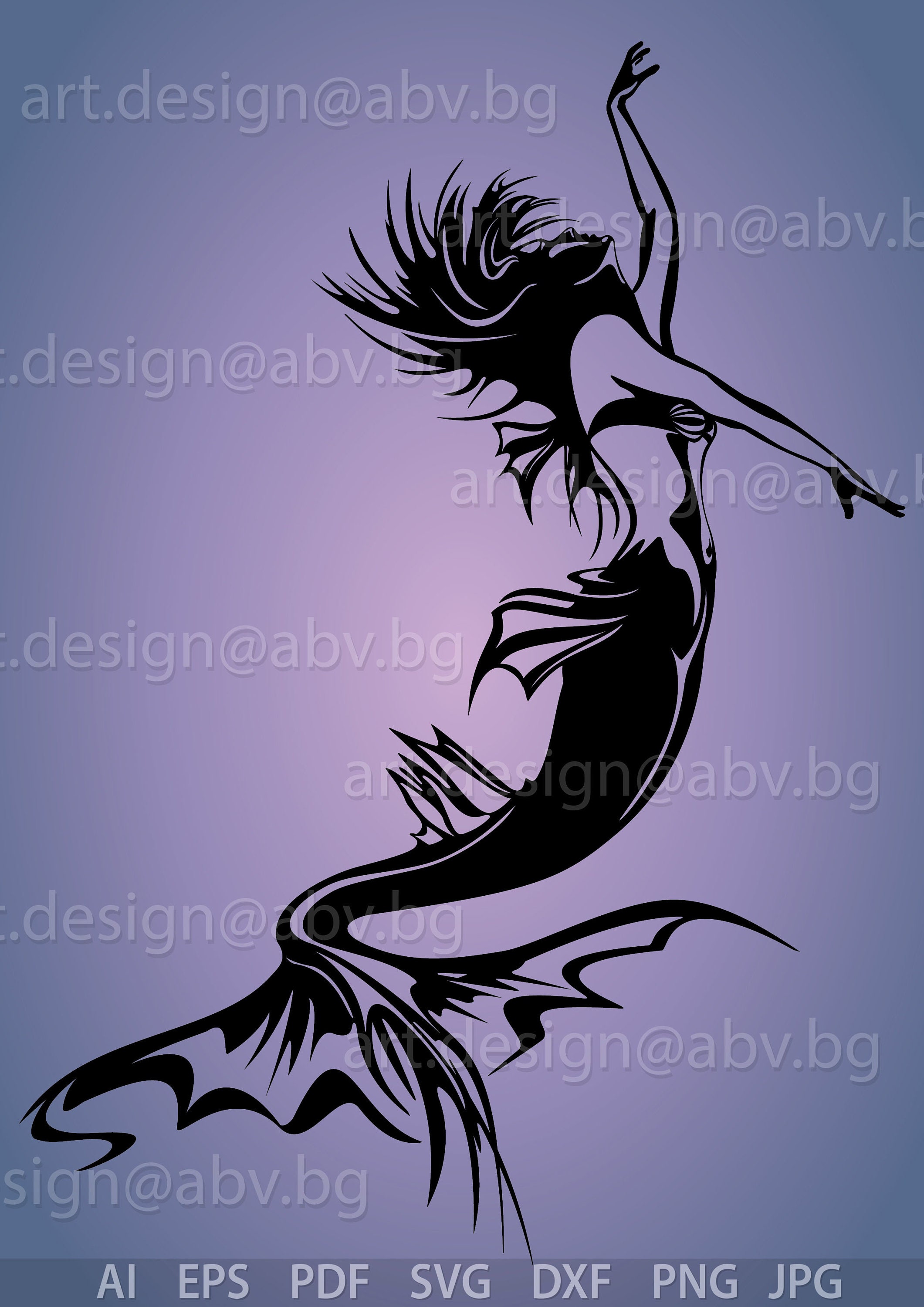 Nymph Vector Vector MERMAID, Nymph, AI, Eps, Pdf, Svg, Dxf, Png, Jpg Image Download ...