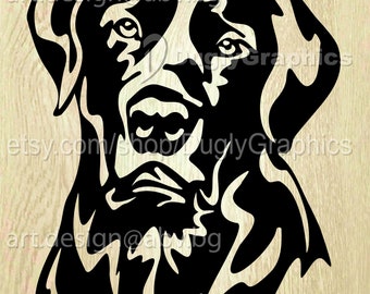 Imagen vectorial de un labrador retriever (descarga digital)