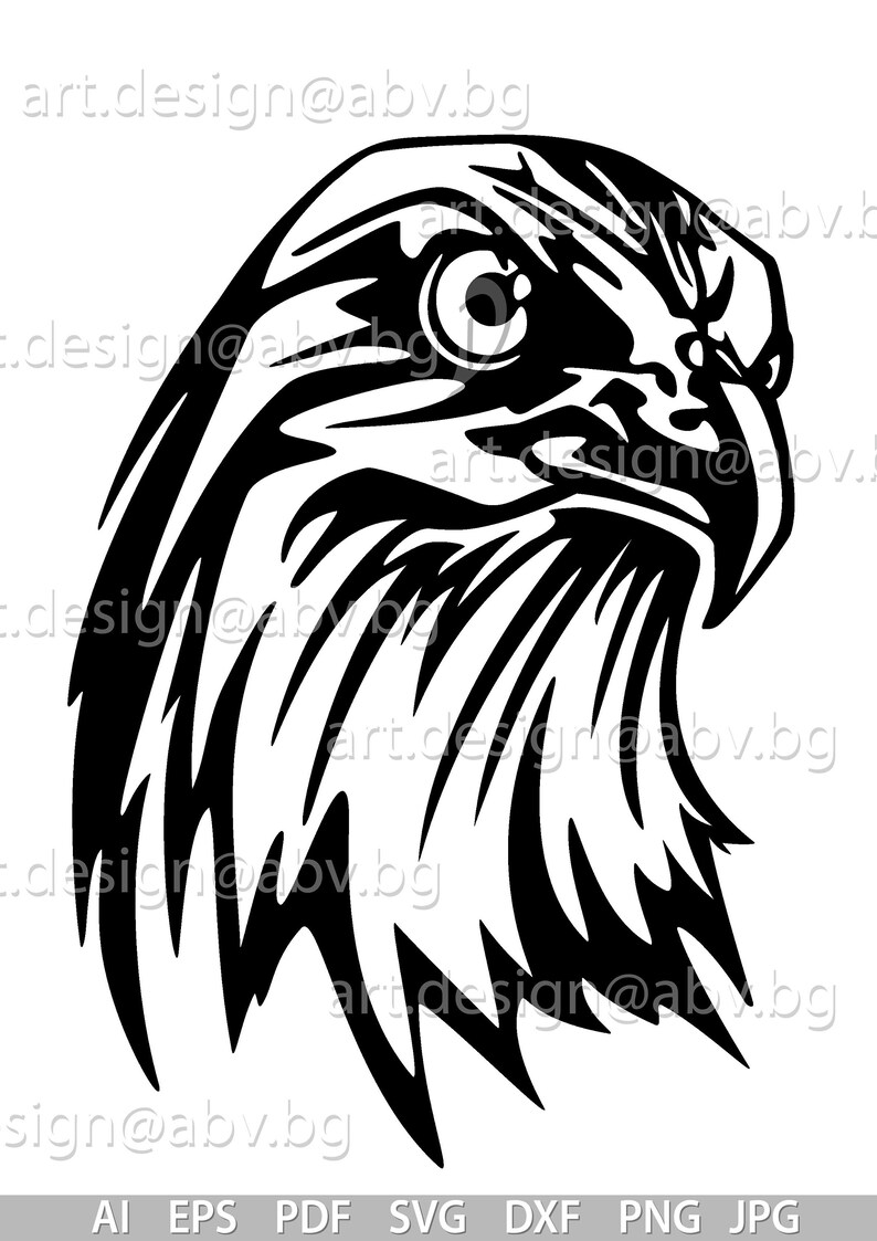 Eagle Vector Graphic (ai, Eps, Pdf, Svg, Dxf, Png, Jpg) (digital ...
